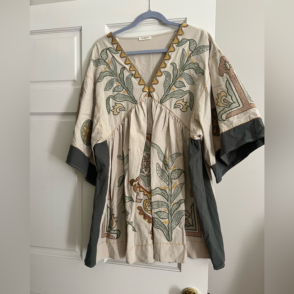 Embroidered Sunday Up Dress
